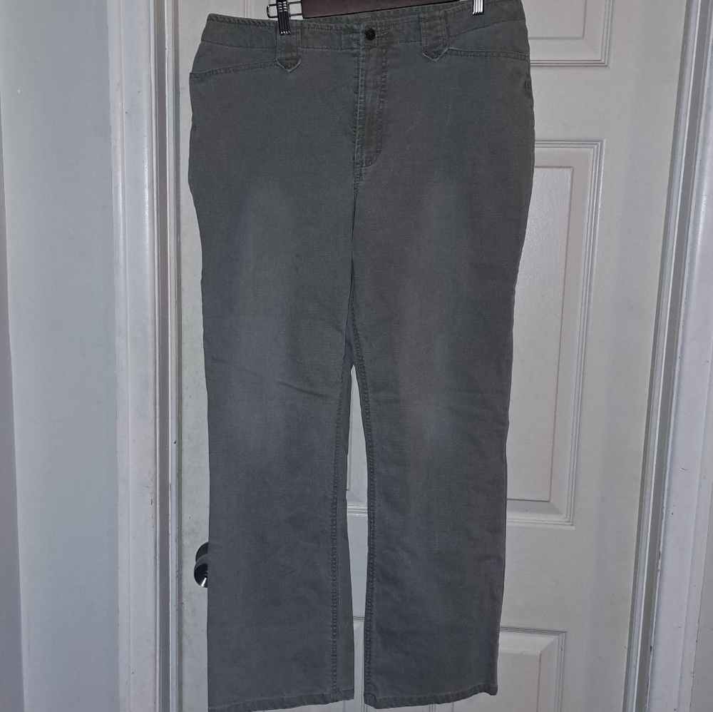 No brand grayish-green Jeans size 18